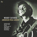 the album cover for Woody Guthrie - American Folk Legend