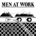 the album cover for Men At Work - Business As Usual