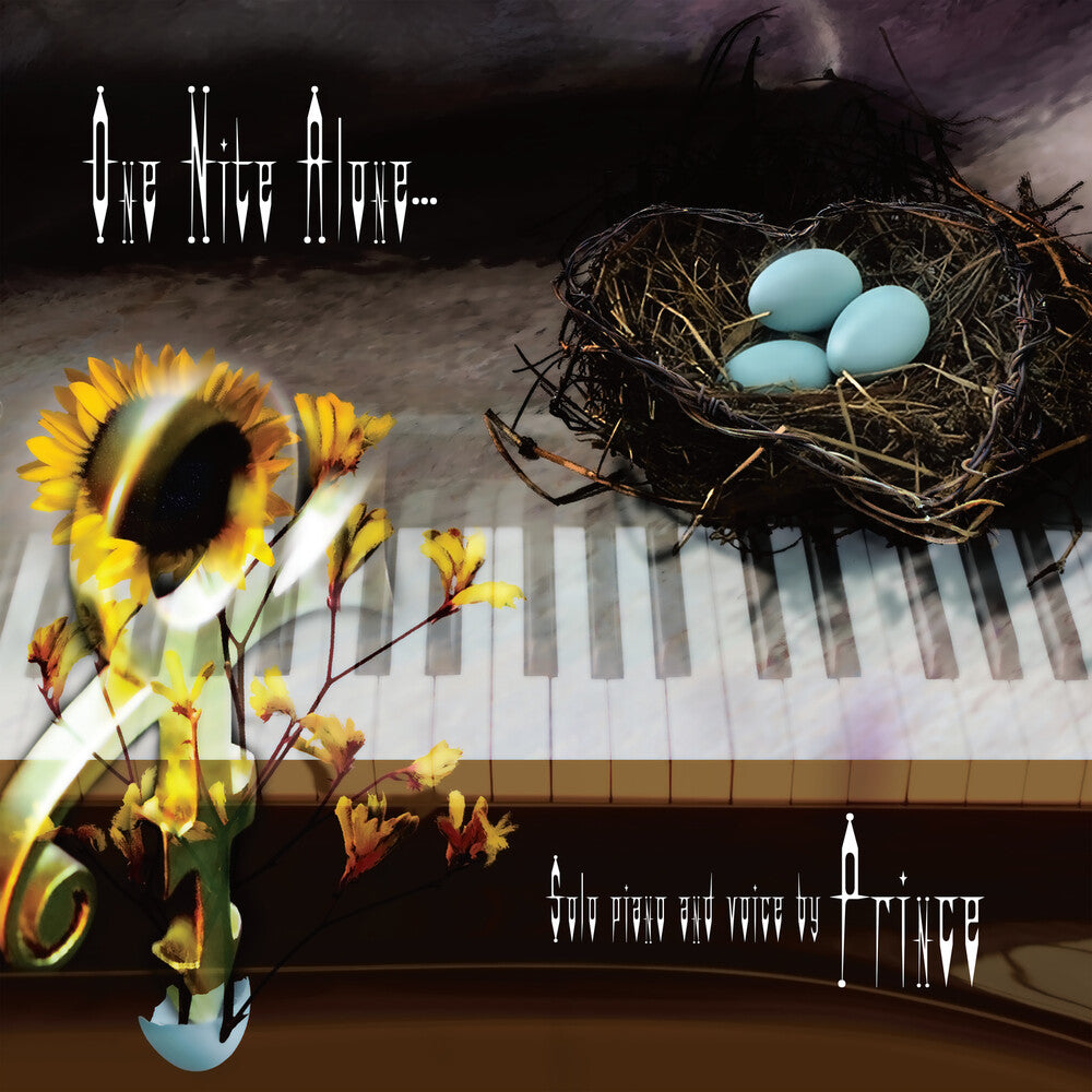 the album cover for Prince - One Nite Alone…(Solo Piano And Voice By Prince) [Purple LP]