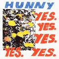 the album cover for Hunny - Yes. Yes. Yes. Yes. Yes. (Blk)