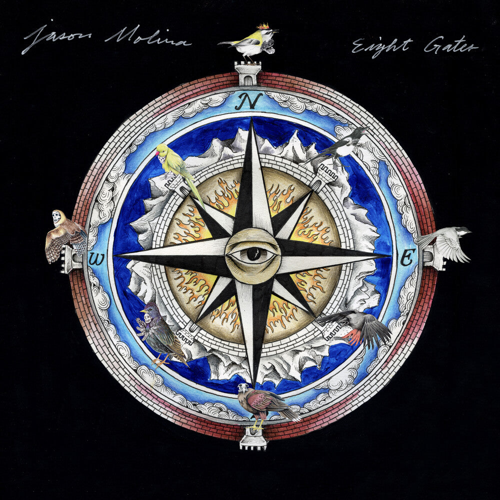 the album cover for Jason Molina - Eight Gates [Indie Exclusive Limited Edition Red Splach LP]