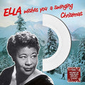 the album cover for Ella Fitzgerald - Ella Wishes You A Swinging Christmas [Colored Vinyl] (Uk)