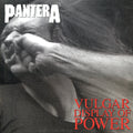 the album cover for Pantera - Vulgar Display Of Power [Indie Exclusive Limited Edition Marbled Black/Grey LP]