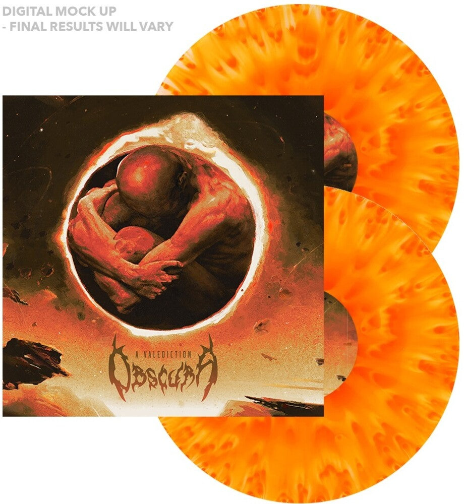 the album cover for Obscura - Valediction (Cloudy Yellow Orange) [Colored Vinyl] [Limited Edition]