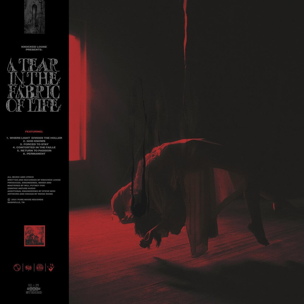 the album cover for Knocked Loose - A Tear In The Fabric Of Life EP