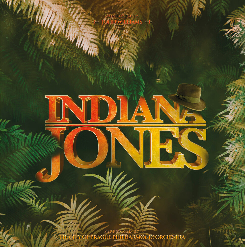 the album cover for City Of Prague Philharmonic Orchestra (Colv) (Red) - Indiana Jones Trilogy (Red) [Colored Vinyl] (Gate) (Red)