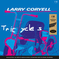 the album cover for Larry Coryell  / Wertico,Paul / Egan,Mark - Tricycles