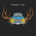 the album cover for Penelope Scott - Hazards - White & Black A-Side/B-Side (Blk) [Colored Vinyl]