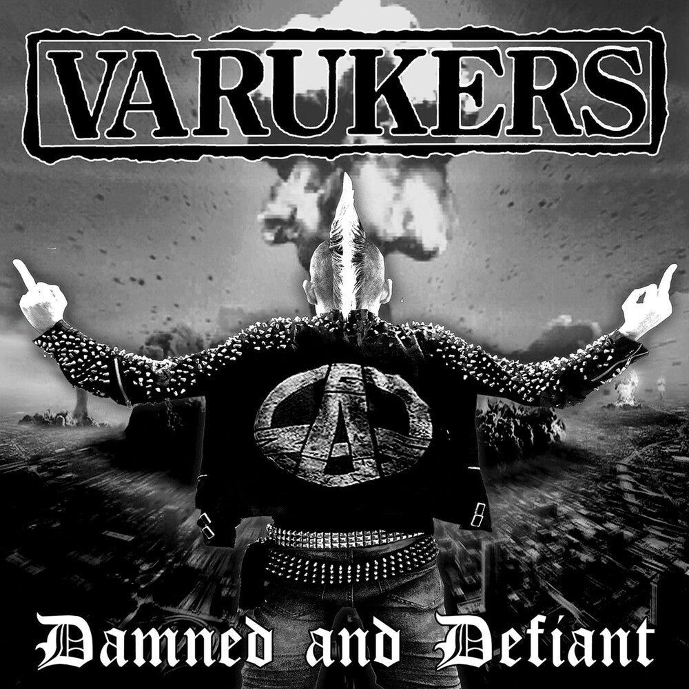 the album cover for Varukers - Damned & Defiant - Blue (Blue) [Colored Vinyl]