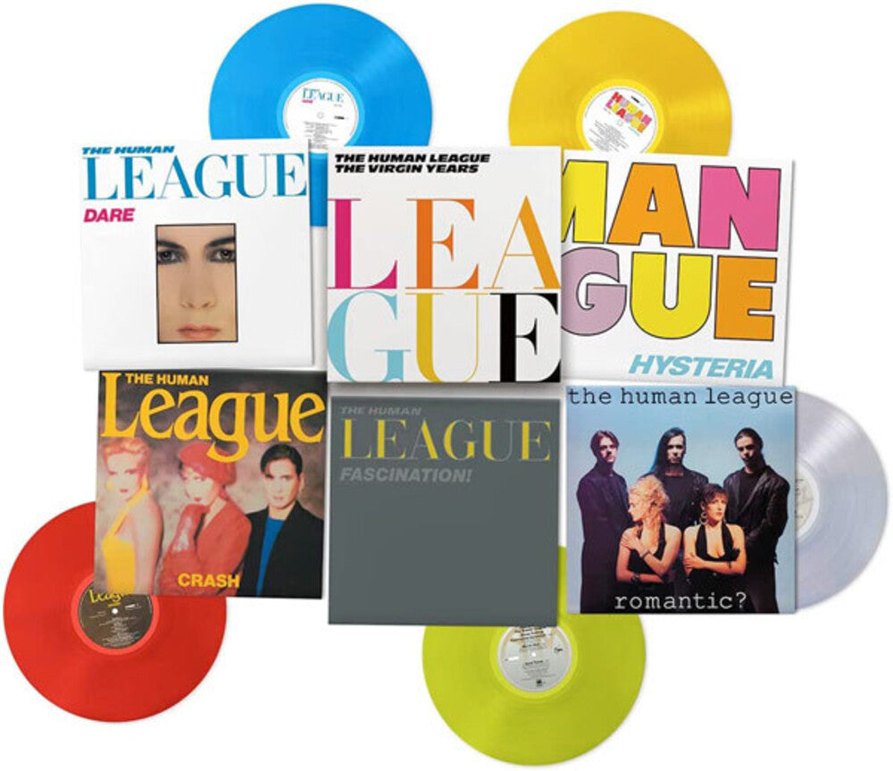 the album cover for The Human League - The Virgin Years [5 LP Box Set]