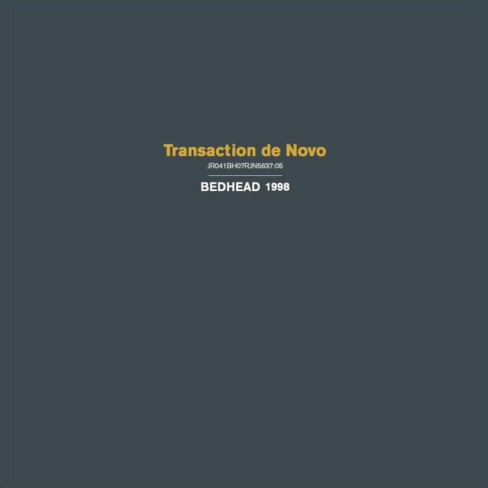 the album cover for Bedhead - Transaction De Novo - Gold [Colored Vinyl] (Gol)