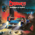 the album cover for The Darkness - Defenders Of Justice - Splatter [Colored Vinyl]