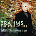 the album cover for Brahms / Simon Rattle  / Berliner Philharmonic - Brahms: The Symphonies (Port)