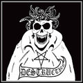 the album cover for Destruction - Bestial Invasion Of Hell (Pict)