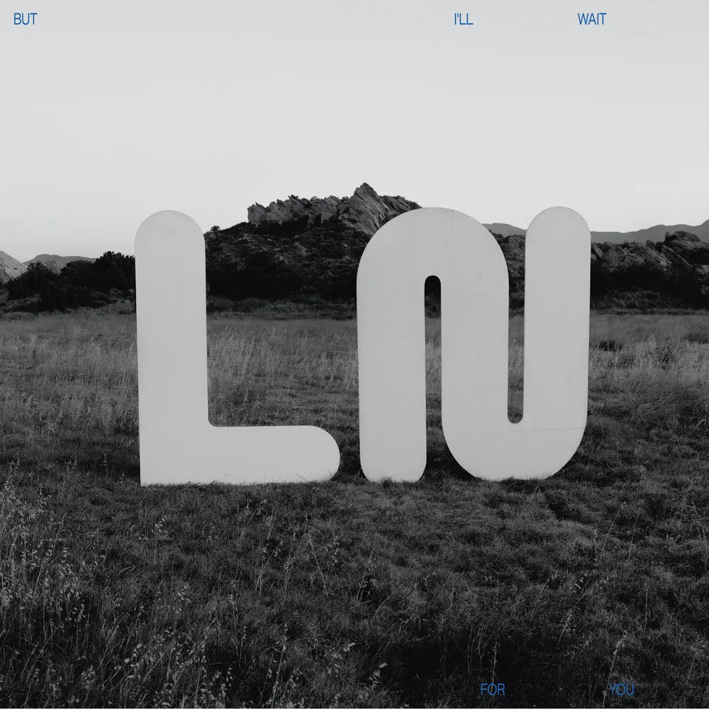 the album cover for Local Natives - But I'll Wait For You [Indie Exclusive Limited Edition Iridescent White w/ Blue LP]