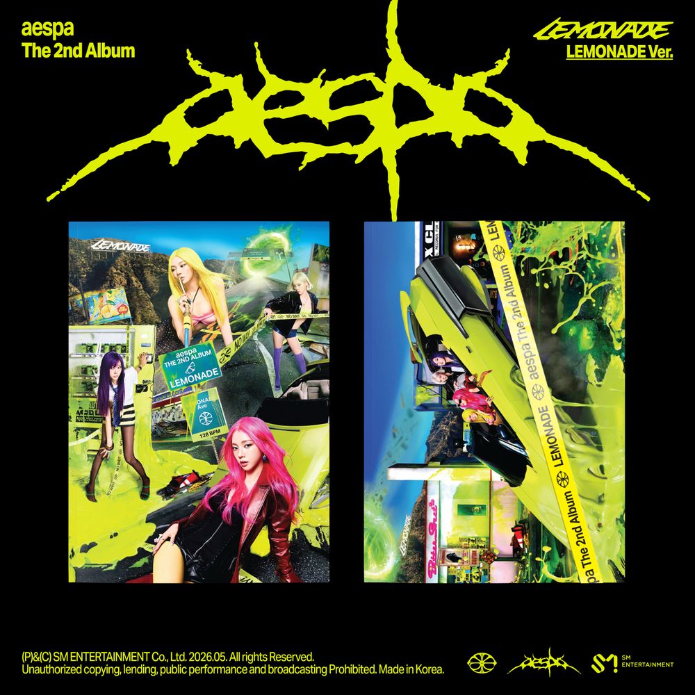 the album cover for Aespa - The 2nd Album ‘LEMONADE’ [LEMONADE Ver.]