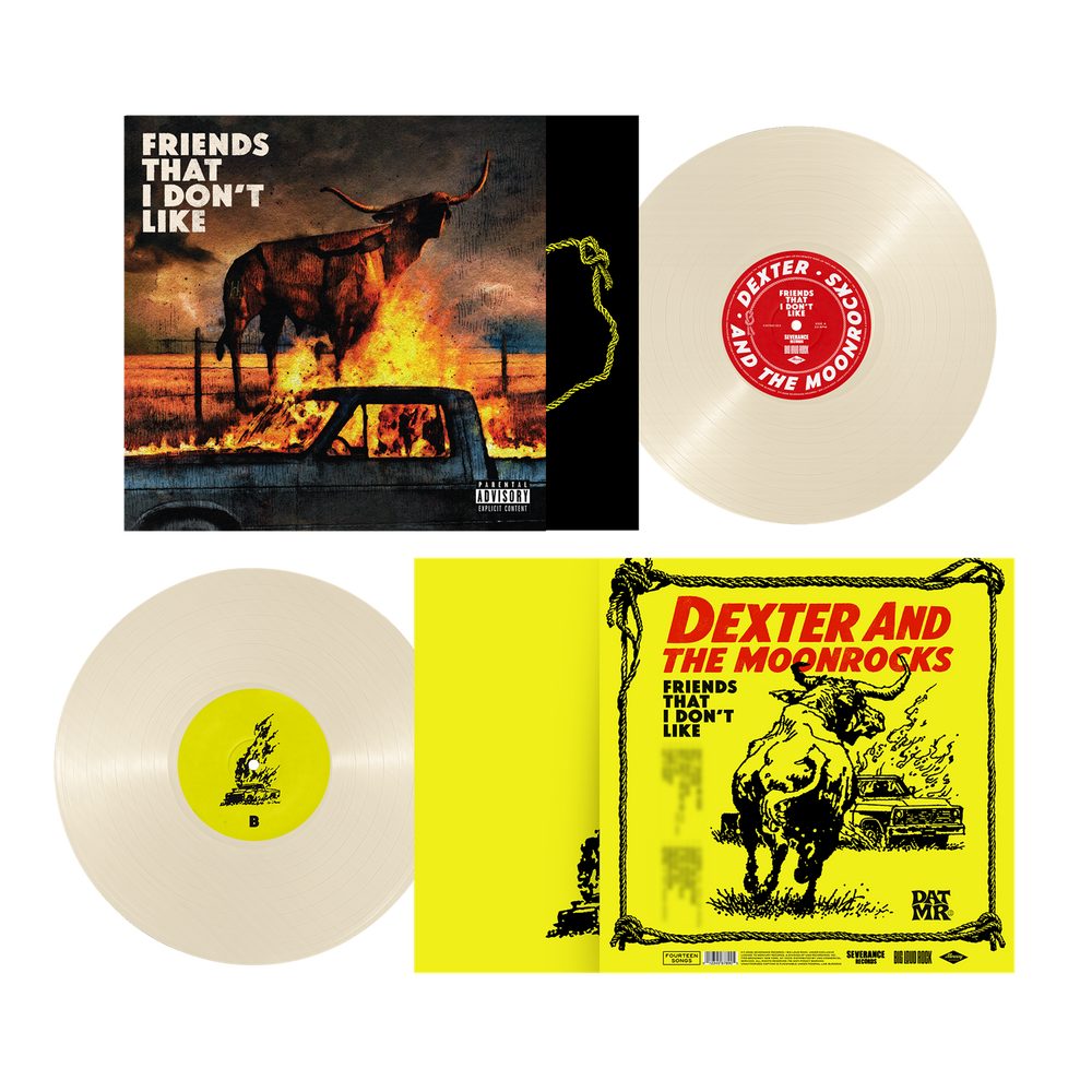 the album cover for Dexter & Moonrocks - Friends That I Don't Like [Cream White]