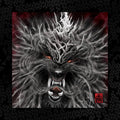 the album cover for The Hu - Rumble Of Thunder Deluxe - Red W/ Black Swirl