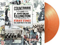 the album cover for Ellington, Duke / Basie, Count - First Time! The Count Meets The Duke - Ltd Orange & White Vinyl