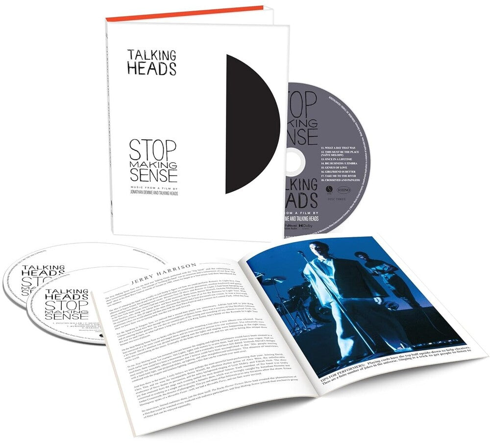 the album cover for Talking Heads - Stop Making Sense (Deluxe Edition) [2 CD and Blu-Ray]