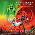 the album cover for Iron Angel - Hellish Crossfire (Blk) [Colored Vinyl] (Org) (Spla)