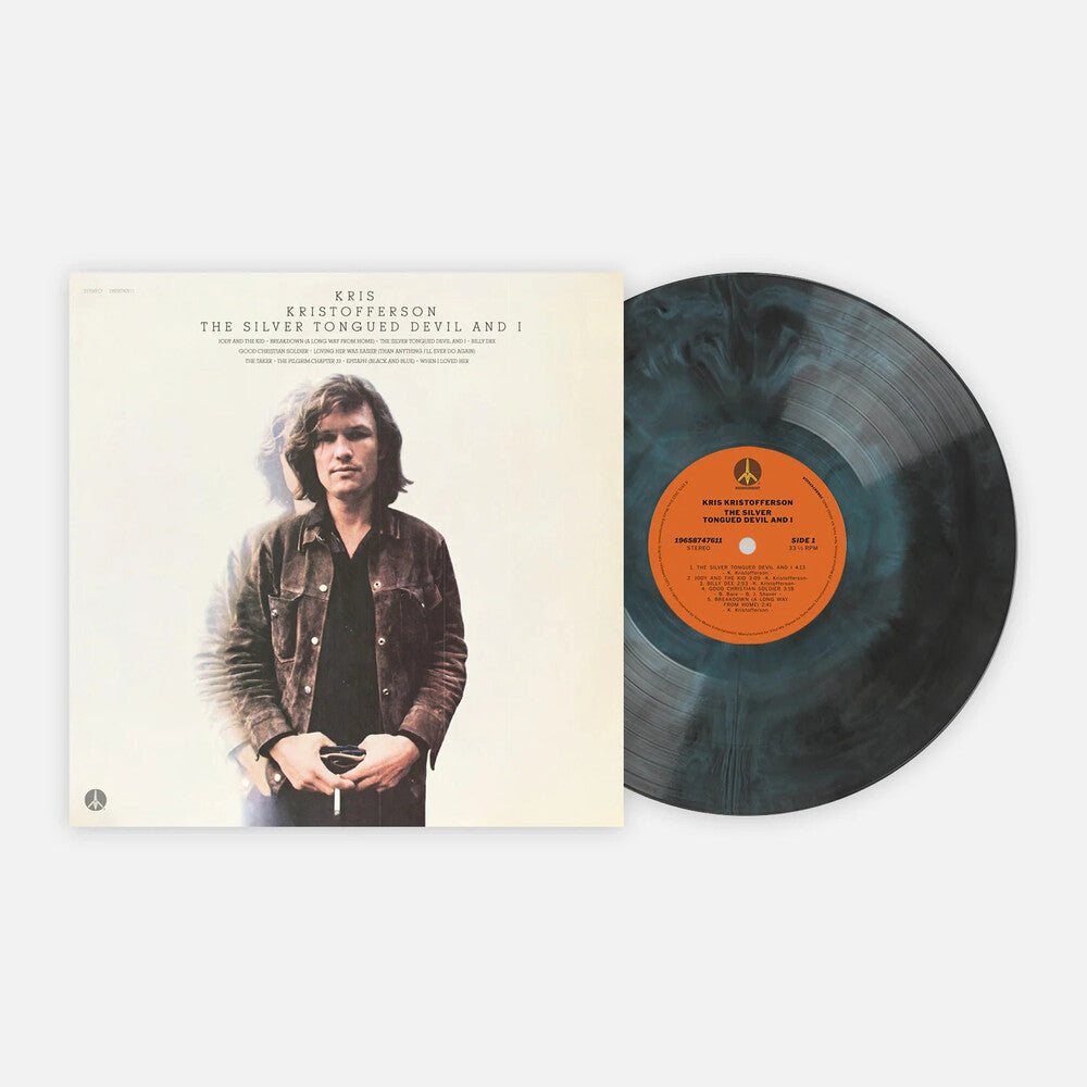the album cover for Kris Kristofferson - Silver Tongued Devil & I [Colored Vinyl] [180 Gram] (Can)