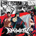 the album cover for Within Destruction - Animetal  [Indie Exclusive Limited Edition Burgundy/Pink/Black Splatter LP]