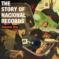 the album cover for Various Artists - The Story of Nacional Records: Volume Uno [2 LP Splatter Orange & Marble Blue]