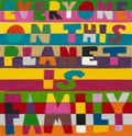 the album cover for Larry Peace-Love Yes - Everyone On This Planet Is Family