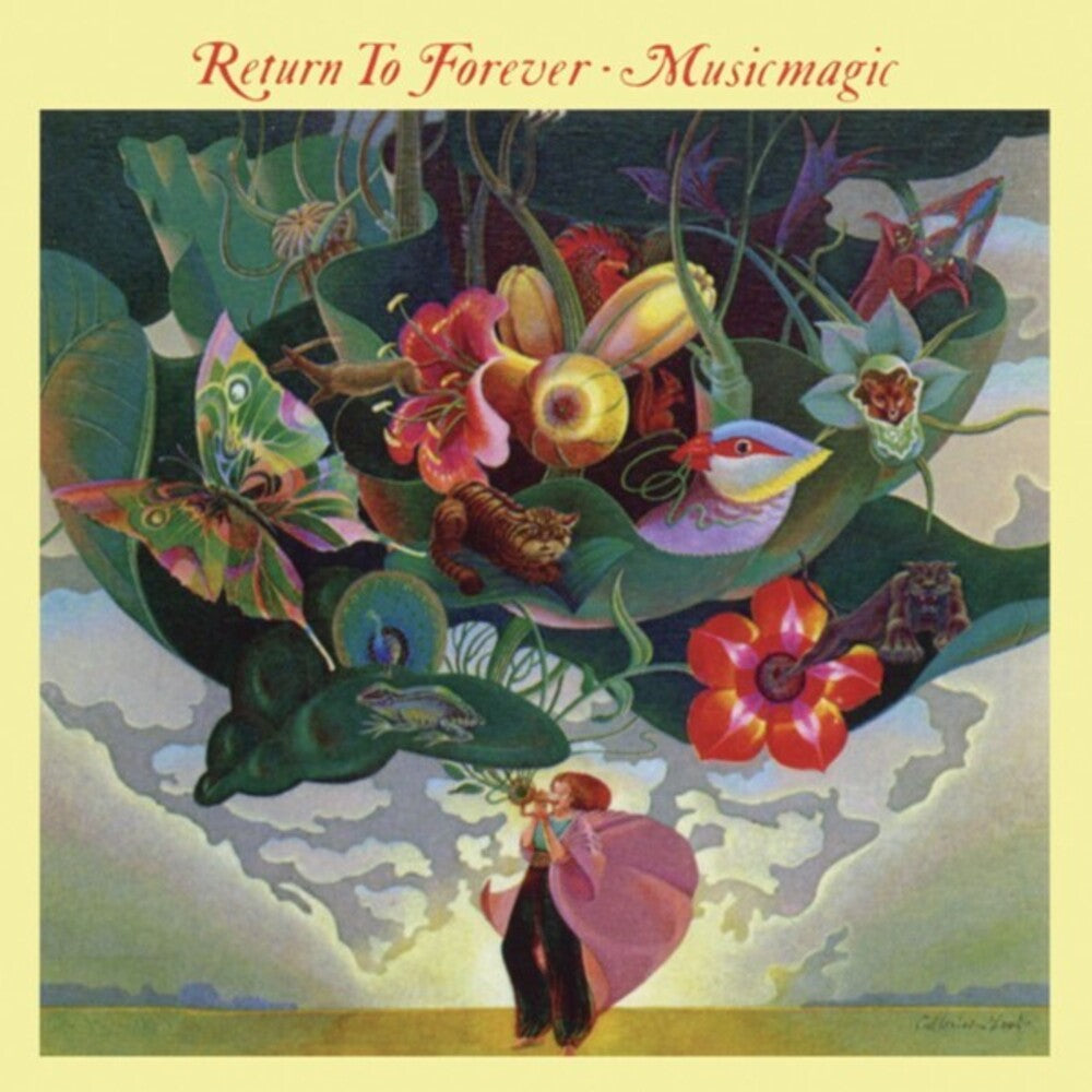the album cover for Return To Forever - Music Magic - Clear Red Vinyl