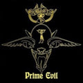 the album cover for Venom - Prime Evil - Clear Black Marble Vinyl Edition (Uk)