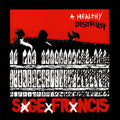 the album cover for Sage Francis - Healthy Distrust (Anniversary Edition) [White/Red Colored Vinyl]