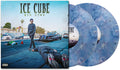 the album cover for Ice Cube - Man Down - Ltd Deluxe Blue & White Marble Vinyl
