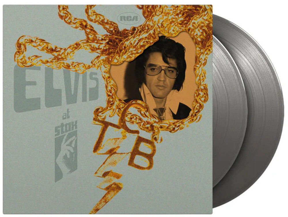 the album cover for Elvis Presley - Elvis At Stax - Limited Remastered 180-Gram Silver Colored Vinyl