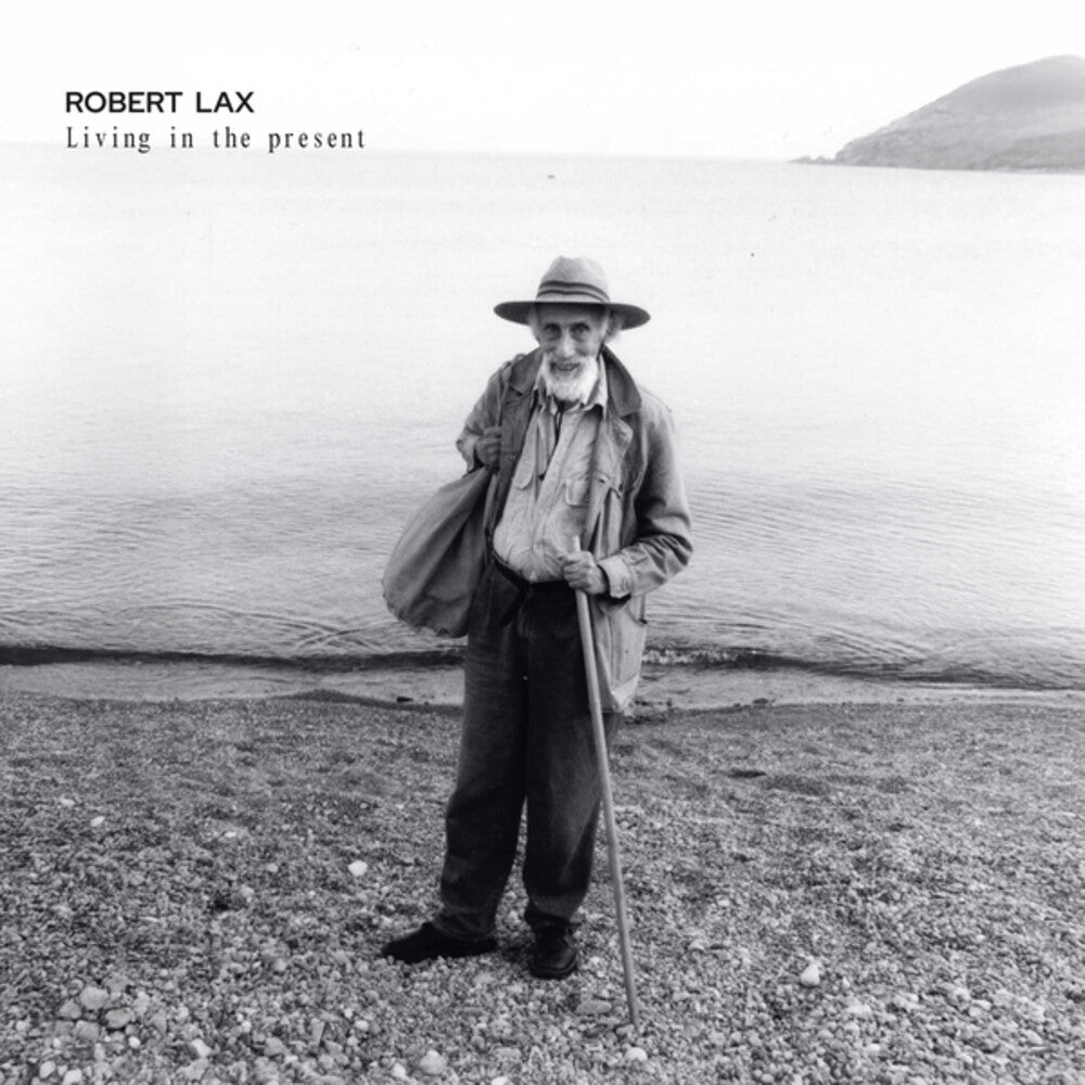 the album cover for Robert Lax - Living In The Present