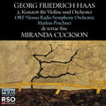 the album cover for Miranda Cuckson - Haas: Violin Concerto No. 2 De Terrae Fine