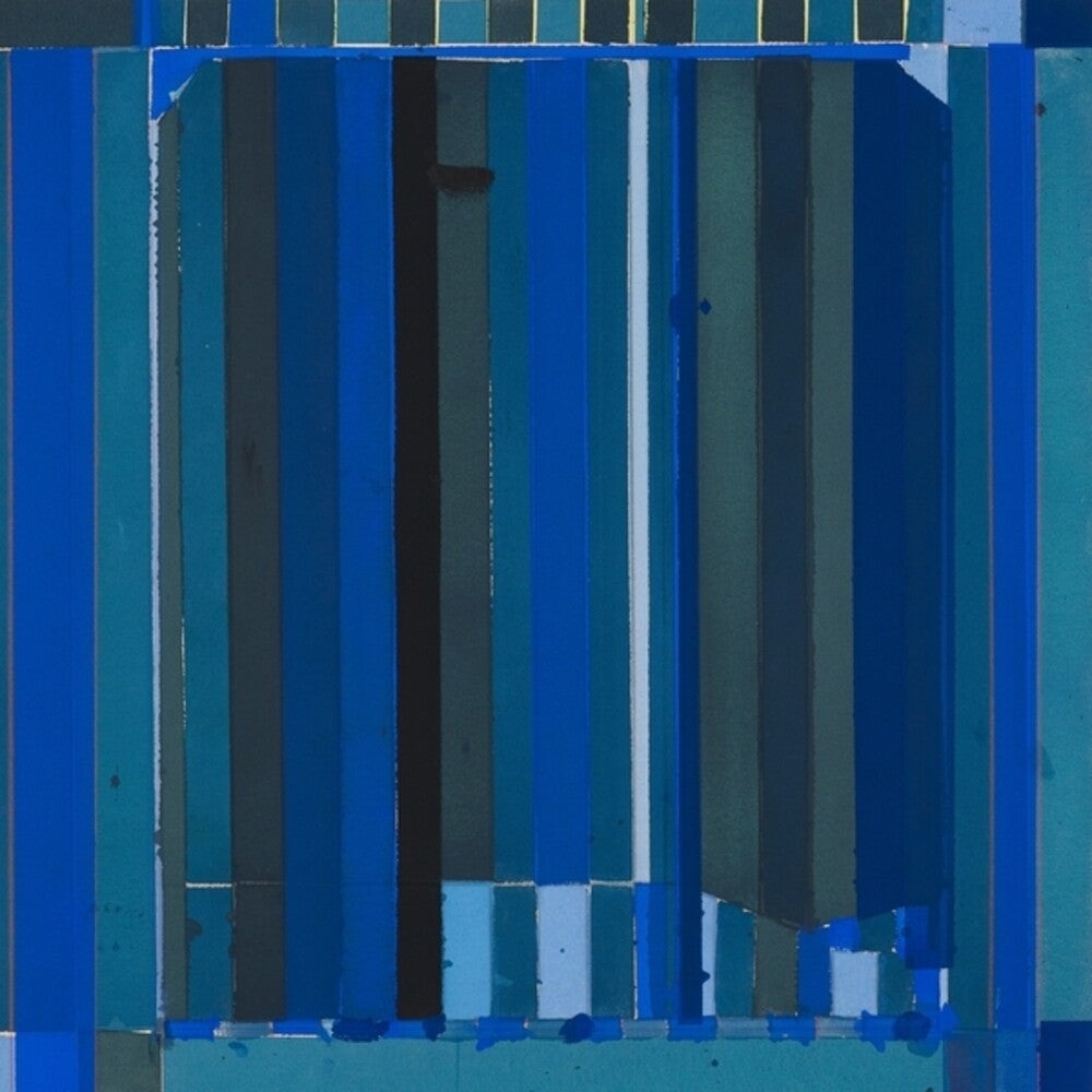 the album cover for Jessica Williams - Blue Abstraction: Prepared Piano Project 1985-1987