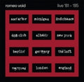 the album cover for Romeo Void - Live '81 -'85