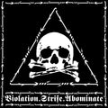the album cover for Revenge - Violation Strife Abominate (Blk) [Colored Vinyl] (Gate)