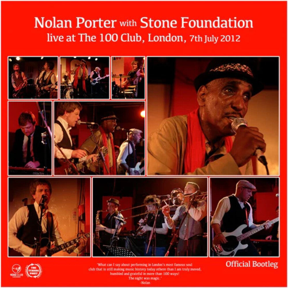 the album cover for Nolan Porter  / Stone Foundation - Live At The 100 Club [Limited Edition] (Uk)