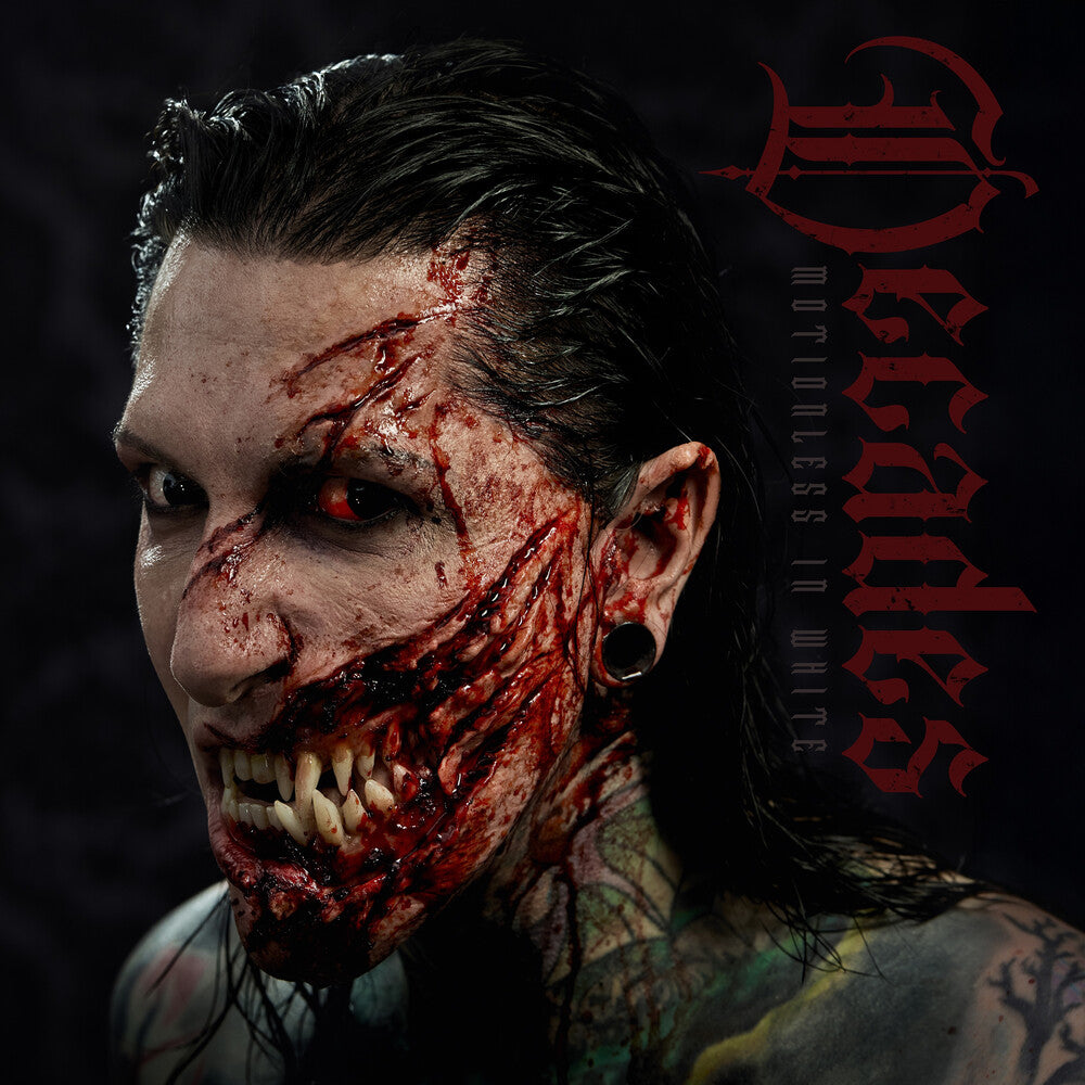 the album cover for Motionless In White - Decades [Black, Ruby and Tan Galaxy]