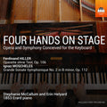 the album cover for Stephanie / Erin Helyard Mccallum - Four Hands on Stage - Opera & Symphony Conceived for the Keyboard