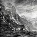 the album cover for Morkgrim - Sogur Fra Nordfirdi