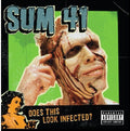 the album cover for Sum 41 - Does This Look Infected