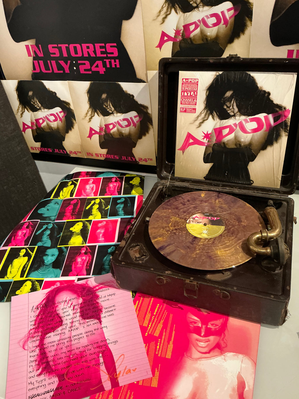 Tyla: A*Pop | SIGNED + signed insert, GOLD VINYL (LP exclusive)