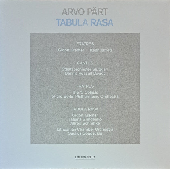 Arvo Part  / Staatsorchester Stuttgart / Davies - Avro Part: Tabula Rasa (Hol) [LP]