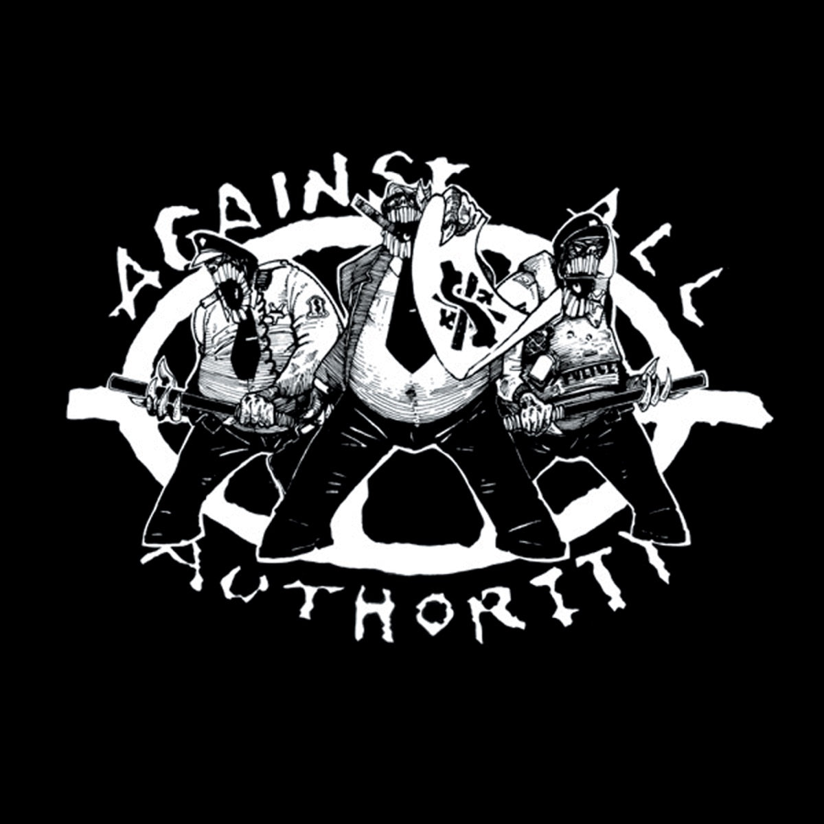 Against All Authority — 24 Hour Roadside Resistance, vinyl LP album cover