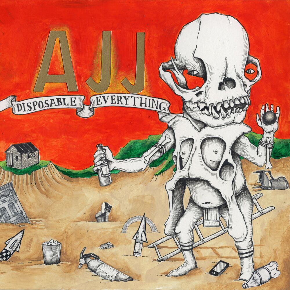 AJJ — Disposable Everything, vinyl LP album cover