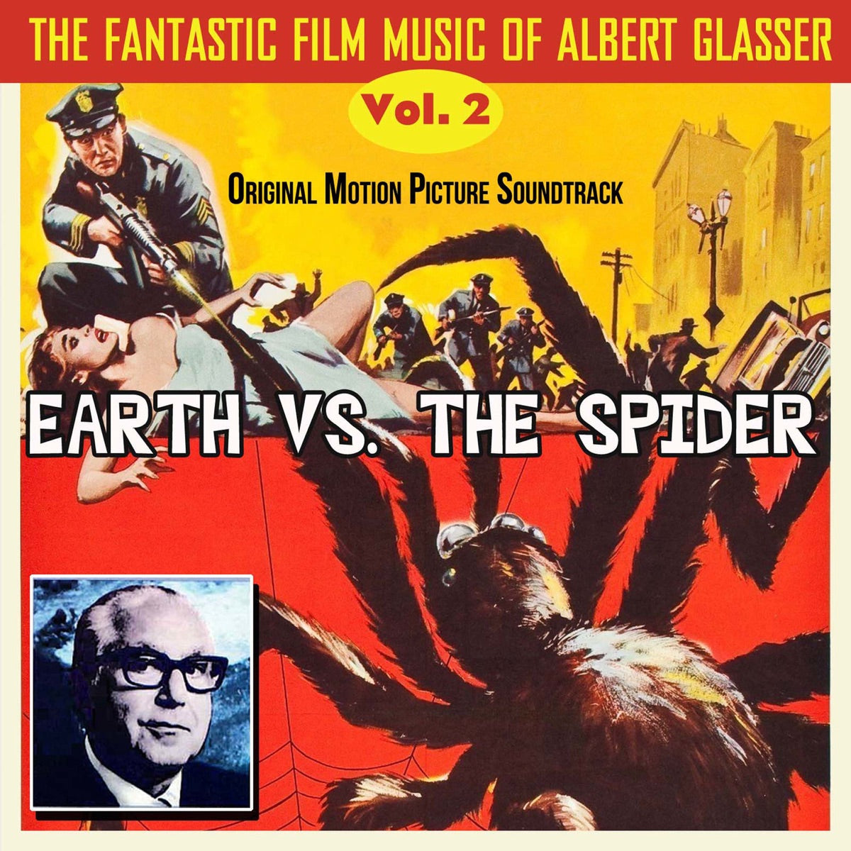 Albert Glasser — The Fantastic Film Music of Albert Glasser, Vol. 2, vinyl LP album cover