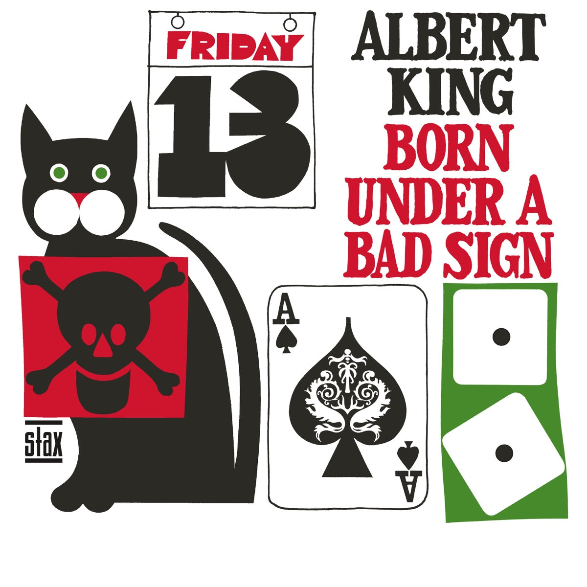 Albert King — Born Under A Bad Sign (Mono), 7-inch vinyl single album cover